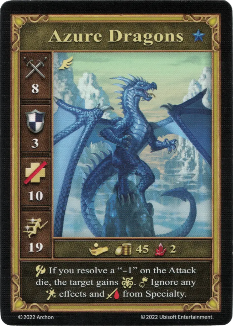 Neutral Azure Dragons